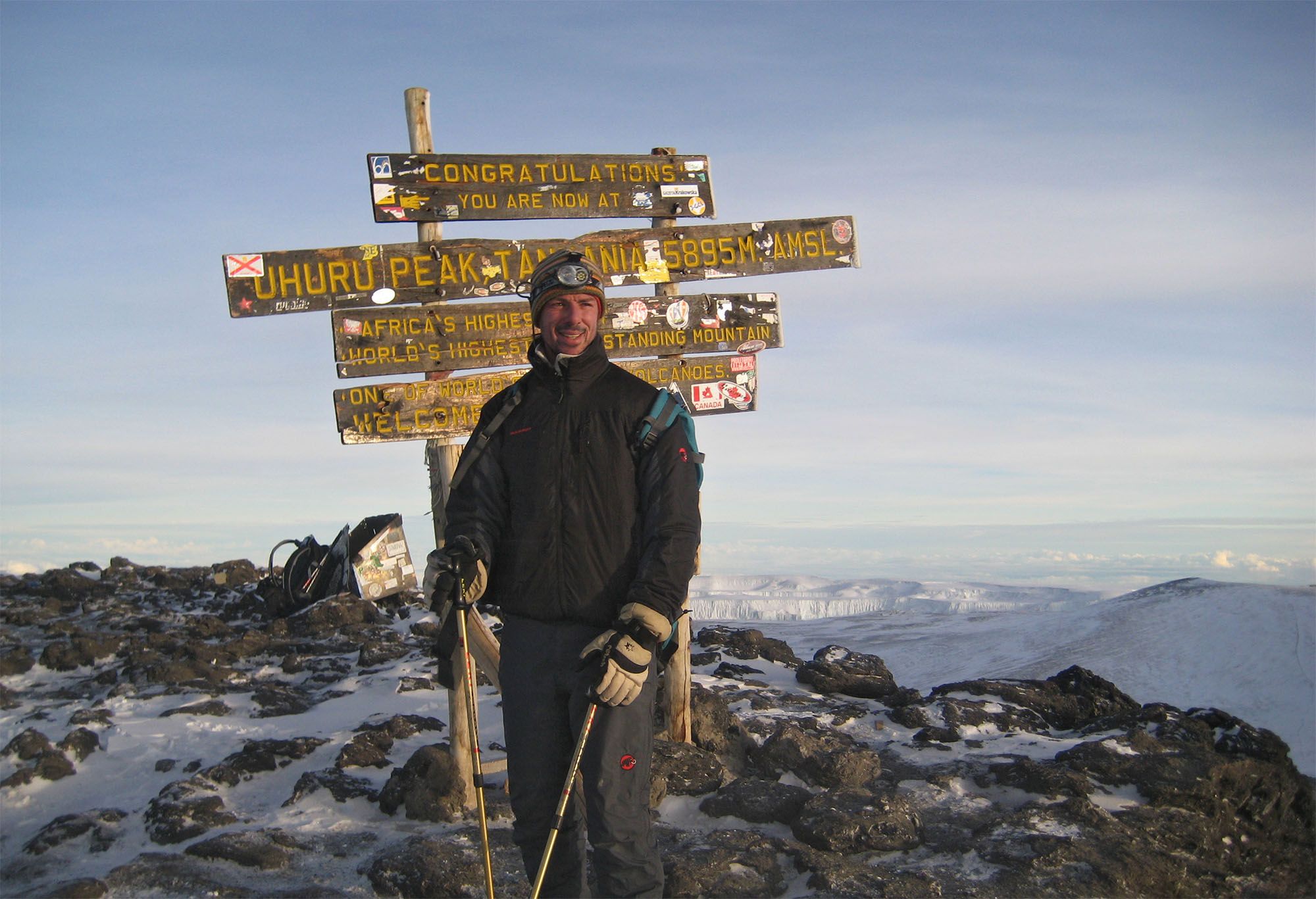 Ледники и вершина Ухуру (Uhuru Peak)